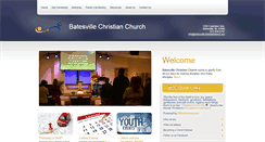 Desktop Screenshot of batesvillechristianchurch.org