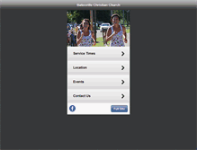 Tablet Screenshot of batesvillechristianchurch.org